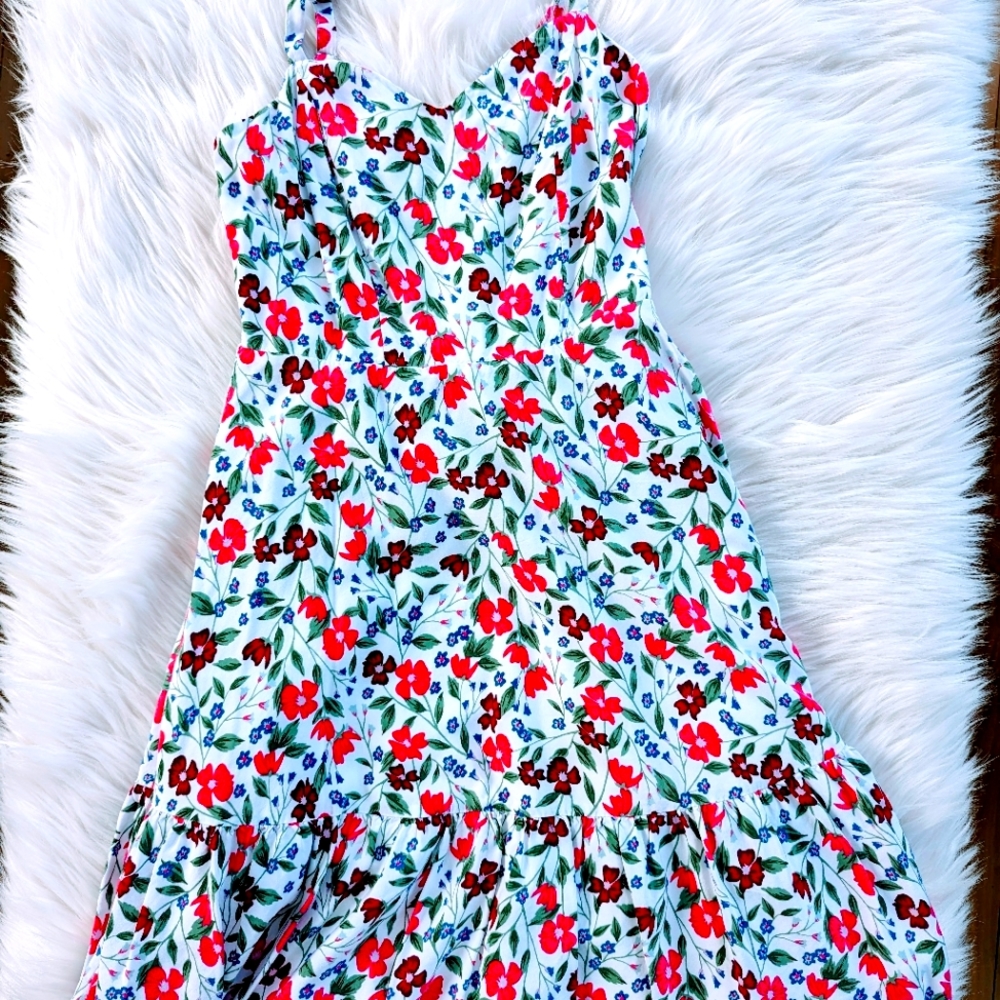 OLD NAVY flower summer spaghetti strap dress, size XS - Picture 1 of 6